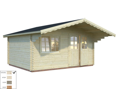 Palmako Blockbohlenhaus Sally 15,5 m² 44 mm naturbelassen