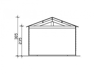 Skan Holz 28 mm Garage Holzgarage Visby 1/2/3