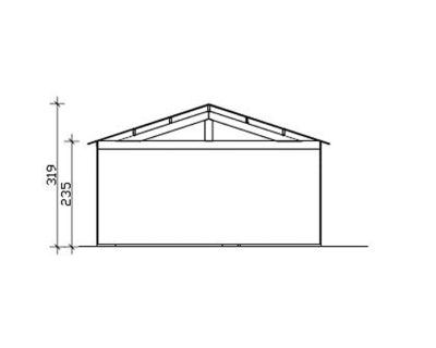 Skan Holz 28 mm Garage Holzgarage Visby 1/2/3