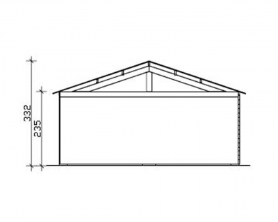 Skan Holz 28 mm Garage Holzgarage Visby 1/2/3