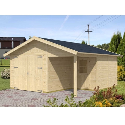 Skan Holz 28 mm Garage Holzgarage Visby 1/2/3
