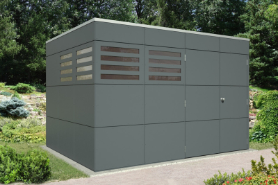 Skan Holz CrossCube Gartenhaus Brisbane 4 ohne FB