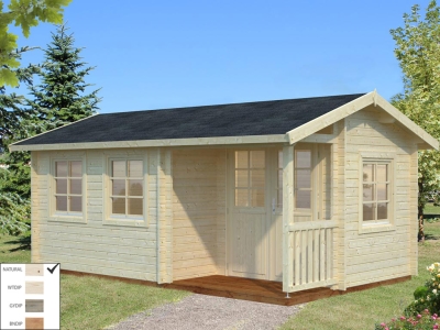 Palmako Blockbohlenhaus Susanna 12,4 m² 44 mm naturbelassen