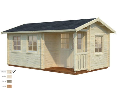 Palmako Blockbohlenhaus Susanna 12,4 m² 44 mm naturbelassen