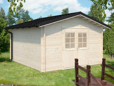 Palmako Blockbohlenhaus Tina 13,5 m² 34 mm mit Metalldach