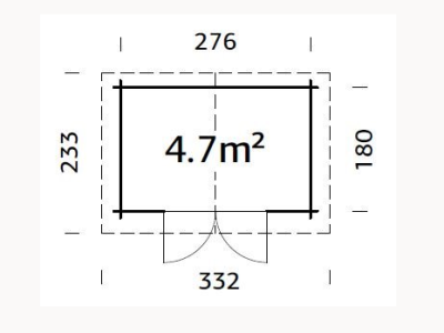 Palmako Gartenhaus Valentine 4,7 m²