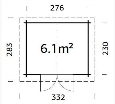Palmako Gartenhaus Valentine 6,1 m²