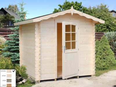 Palmako Blockbohlenhaus Vivian 3,8 m² 28 mm naturbelassen