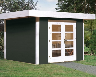 Weka 28 mm Designhaus 126+ mit extra hoher Tür - 28 mm Grösse 2