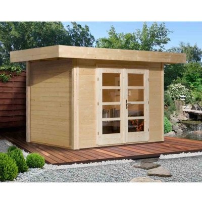 Weka 28 mm Designhaus 126+ mit extra hoher Tür - 28 mm Grösse 3