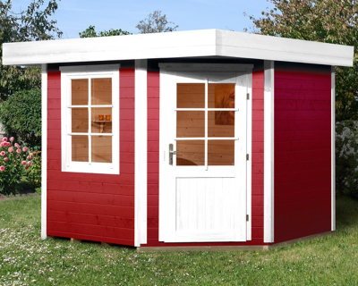 Weka Designhaus 213+ mit extra hoher Tür - 28 mm Grösse 2