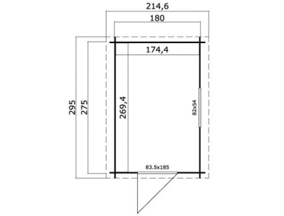 Lasita Maja Gartenhaus JURA 2