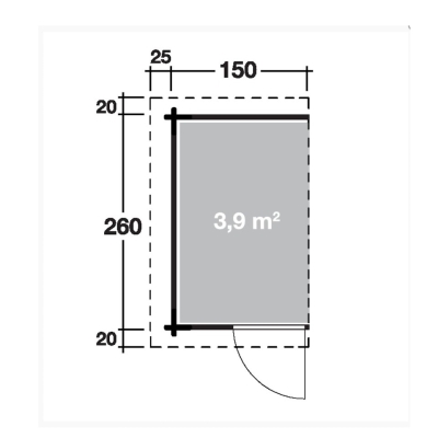 Wolff Finnhaus Anbauschuppen Flachdach/Satteldach