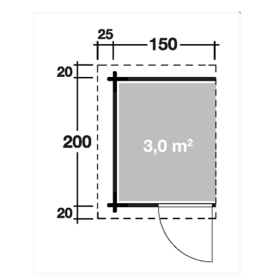 Wolff Finnhaus Anbauschuppen Flachdach/Satteldach