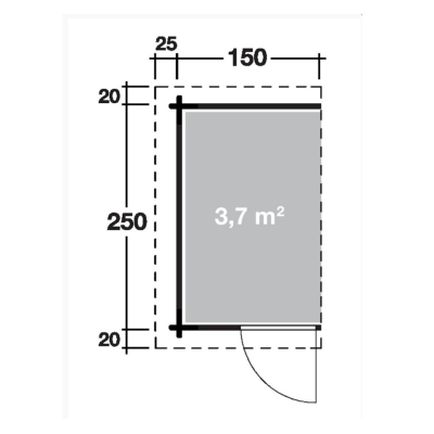 Wolff Finnhaus Anbauschuppen Flachdach/Satteldach