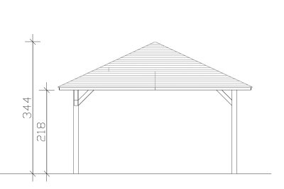 Skanholz Pavillon Cannes 3, Leimholz, eiche hell