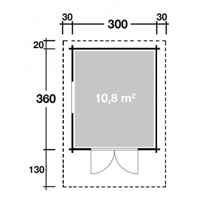 Wolff Finnhaus Blockbohlenhaus Betty 3030 B isolierverglast