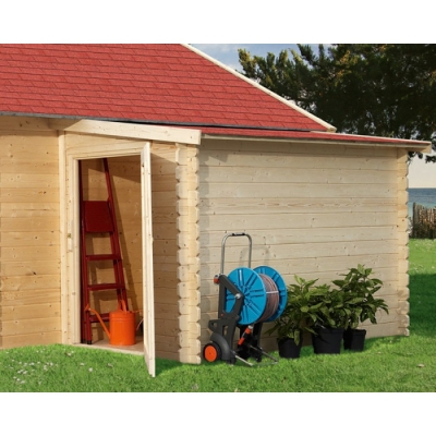 Karibu Blockbohlen Anbauschrank Grösse 2