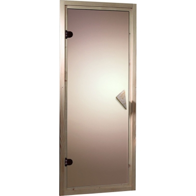 Karibu bronzierte Ganzglastür für 38/40 mm Kabinen CLASSIC