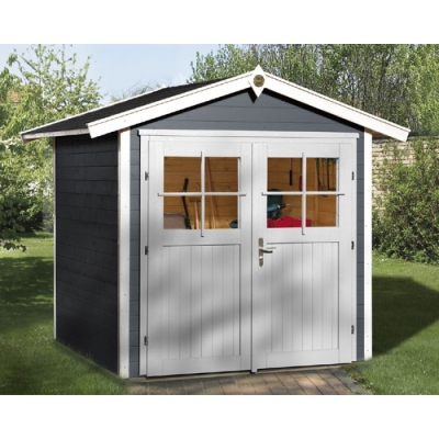 Weka Gartenhaus 224 Gr. 3 in 21 mm -Doppeltür