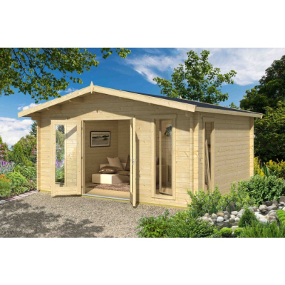 Lasita Maja Gartenhaus Modell Elgin 44 Silver