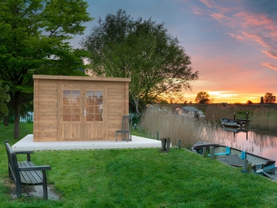 Palmako Blockbohlenhaus Ella 8,7 m² 28 mm naturbelassen