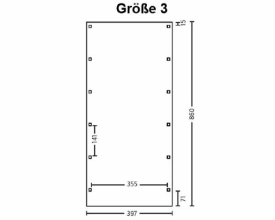 SkanHolz Einzelcarport Profil Friesland 397 x 860 cm