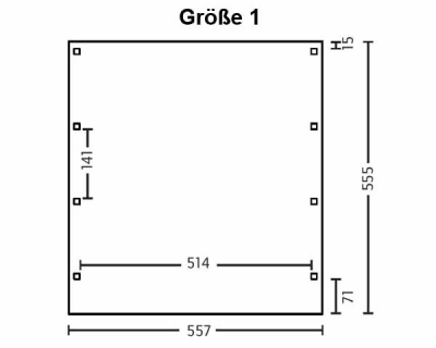SkanHolz Doppelcarport Profil Friesland  557 x 555 cm