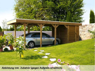 SkanHolz Einzelcarport Profil Friesland 397 x 555 cm