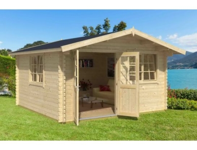 Lasita Maja Gartenhaus NORDERNEY 2; 410x320 cm; 40mm Doppelnut; inkl. Boden