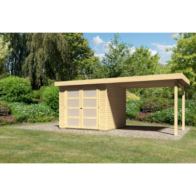 Karibu Gartenhaus Gerätehaus Mühlendorf 3 mit 280 cm Schleppdach - 19 mm