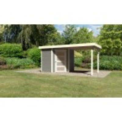 Woodfeeling Gartenhaus Schwandorf 3/5 mit Anbau 240 cm