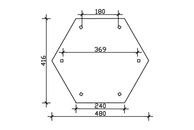 Skanholz Pavillon Colmar 3, Douglasie,natur