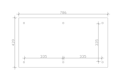 Skanholz Pavillon Orleans 2, Leimholz, weiss