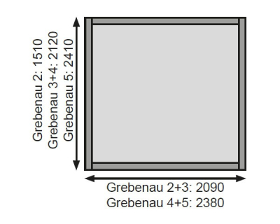 Karibu Gartenhaus Glücksburg 4