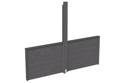 Brüstung für Pavillon Toulouse 270 x 106 cm, natur + 4 Farben