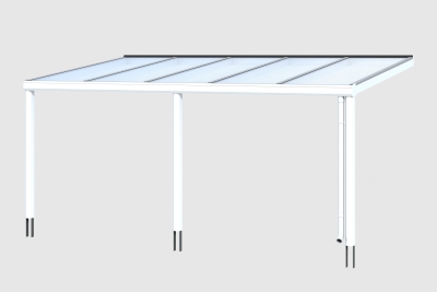 Terrassenüberdachung Garda 541 x 307 cm, Aluminium, weiss oder antrazit