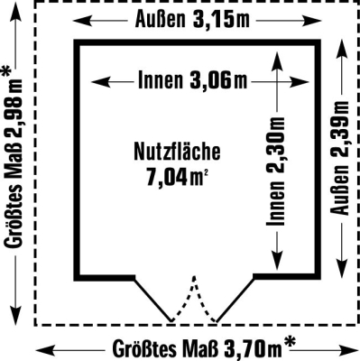 GROSFILLEX Gartenhaus DECO 7,5