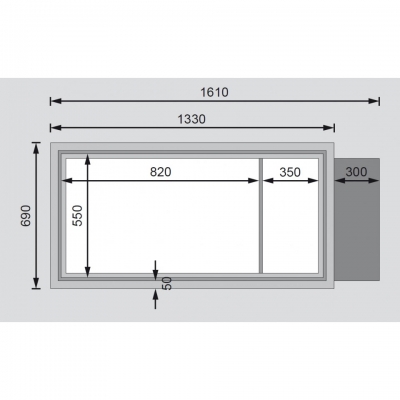 Karibu Hochbeet 1 mit Schrankoption - seidengrau