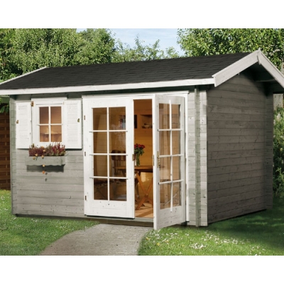 Weka 45 mm Gartenhaus Typ 152,seitl. Eingang