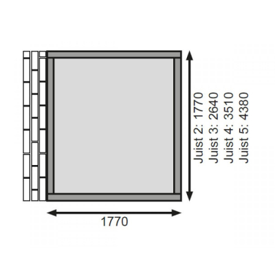 Karibu Classic Gartenhaus Wandlitz 4- 19 mm