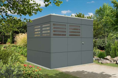 Skan Holz Cross Cube Gartenhaus Brisbane 3 inkl. Fussboden