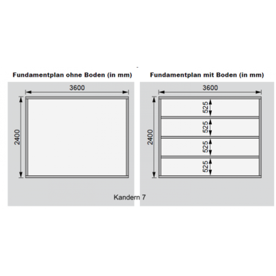 Karibu Woodfeeling Gartenhaus Kandern 1/3/6/7/9 - 28 mm