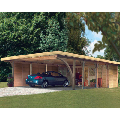 Karibu Doppelcarport Premium Doppel 1
