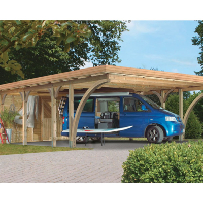 Karibu Doppelcarport Premium Doppel 1