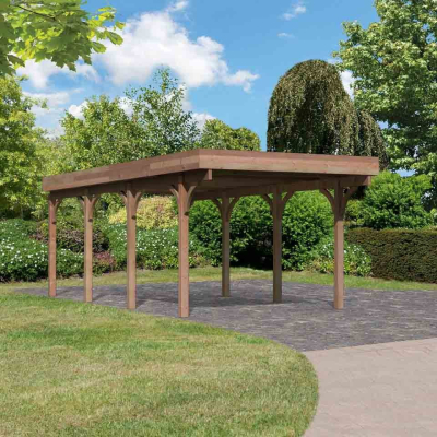 Karibu Carport Einzelcarport Douglasie 2