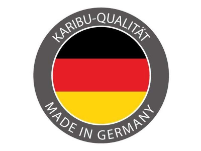 Karibu Gartenhaus Bastrup 1 mit Anbaudach 2 Meter