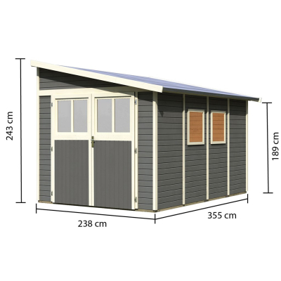 Karibu Classic Gartenhaus Bomlitz 4 - 19 mm