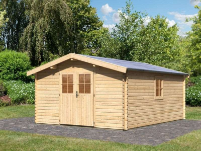 Karibu Gartenhaus Mühlheim 7 natur