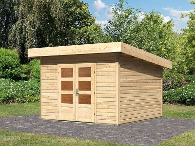 Karibu Gartenhaus Northeim 4 natur 38 mm